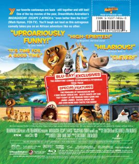 Madagascar 2 Escape to Africa Blu Ray
