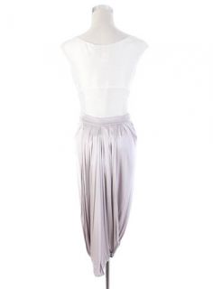 1177 McQ by Alexander McQueen Grey Soft Skirt with The Best Back Look