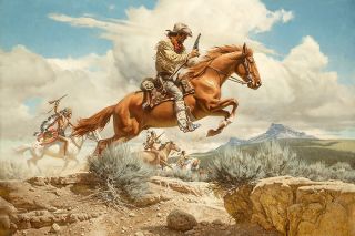 Pony Express Frank McCarthy Western Art Anniversary Giclee Canvas
