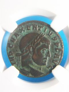 Follis of Roman Emperor Maxentius RARE Ostia Mint NGC CH VF 6010