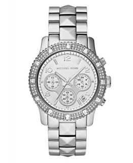 Michael Kors Watch, Womens Chronograph Stainless Steel Bracelet 40mm