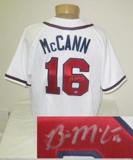 Brian McCann Autographed White Atlanta Braves Jersey