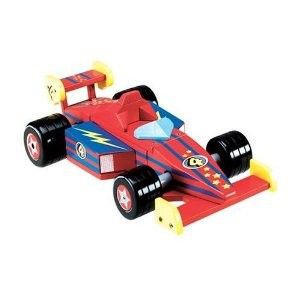 Melissa Doug Mighty Builders Build Your Own Wooden Racing Car New