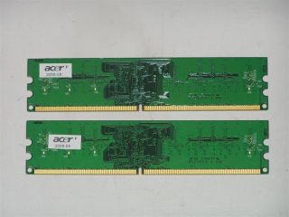 Transcend JM800QLU 2GB (2x1GB) DDR2 667MHz PC2 5300 desktop memory