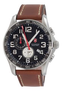 Swiss Army Classic Chronograph Brown Leather Mens Watch 241279