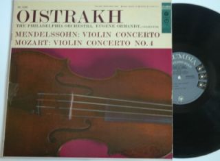 Oistrakh Mendelssohn Mozart Violin Concerto ml 5085