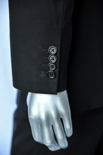 Prada Mens Black 3 Button Suit Blazer Jacket Trouser Pants Suit Set 40