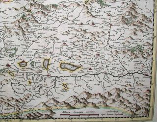 1633 1585 Mercator Map Salzburg Carinthia Austria