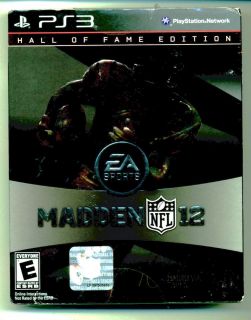 New Madden NFL 12 Hall of Fame Edition Football Sony PlayStation 3 PS3