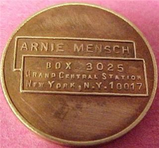 USA Bicentennial 1776 1976 Token Arnie Mensch NYC 5903C