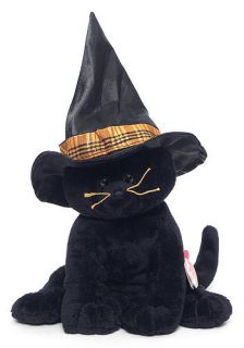 Ty Pluffies Merlin The Black Halloween Cat Mint with Mint Tag New 9