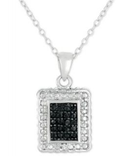 Victoria Townsend Sterling Silver Necklace, Black and White Diamond