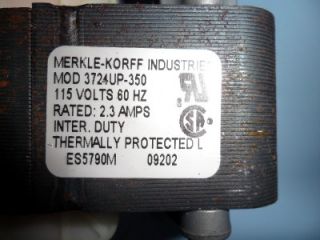 Merkle Korff Industries Iecmaker Dispenser Auger Motor GE Hotpoint RCA