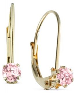 Childrens 14k Gold Earrings, Heart Leverback   Earrings   Jewelry