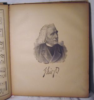 Antique Copyright 1885 Karl Merz Piano Method Hardcover