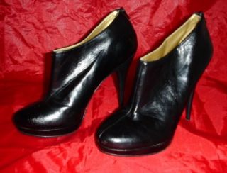 Michael Antonio Platform Spike Heel Bootie Shoes Black Leather Sz 10