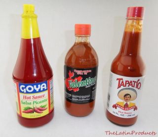 Pack   Variety Hot Sauces Goya 12 oz / Valentina Extra Hot 12.5 oz