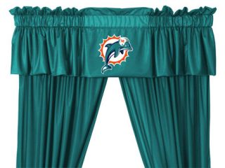 New Miami Dolphins Sports Room Curtains Drapes Valance