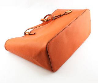 Michael Kors Handbag Jet Set Travel Saffiano Tangerine Tote Purse Bag