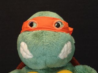 Vintage Michelangelo Teenage Mutant Ninja Turtles 1989 Plush Stuffed