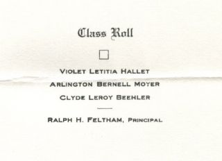 Pocono Lake High School (Monroe Co, PA) ~ Class of 1913 Commencement