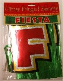 Mexican Fiesta Party Decorations Supplies Fringed Glitter Hanging
