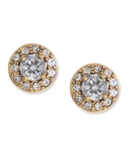 Betsey Johnson Earrings, Gold tone Crystal Stud   Fashion Jewelry