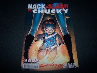 Signed Tim Seeley Hack Slash vs Chucky 1 Cover A Variant Hard to Find
