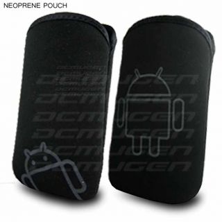 Black Neoprene Micro Fibre Jacket Cover Case Sleeve for HTC One x