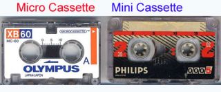 Note It does NOT use Micro Cassettes , which are usually used in