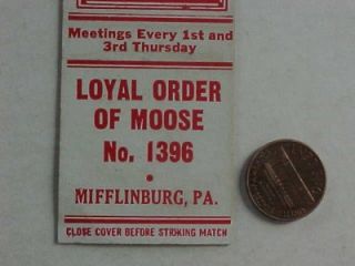 1940s WWII Era Mifflinburg Pennsylvania Moose Lodge Patriotic Eagle