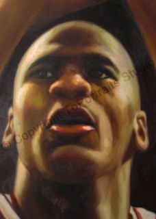 Michael Jordan Chicago Bulls Photo Canvas Oil Painting