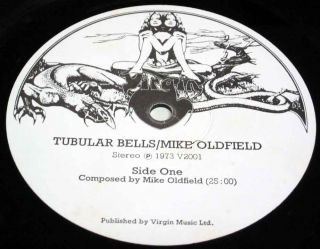 MIKE OLDFIELD Tubular Bells 1st Press UK VINYL LP LAMINATED Sleeve B W
