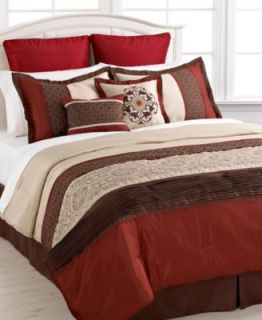 Bella Donna 7 Piece Embroidered Comforter Sets   Bed in a Bag   Bed