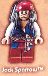 Jack Sparrow MIN Figure from Pirates of The Caribbean Lego The Mill