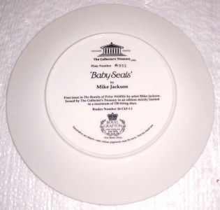 Crafton Baby Seals Polar Plate by Mike Jackson Plate A1552