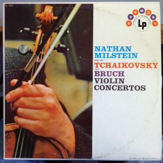 NATHAN MILSTEIN bruch tchaikovsky violin concertos LP VG+ HL 7083