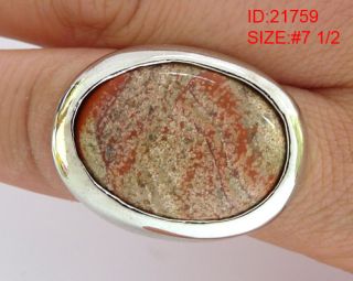 Powerful Protection and Balance Size 7 5 Srpentine Stone Ring Soul of