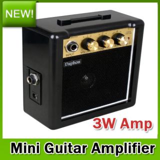 Mini 3W Bass Guitar Speaker Amplifier Amp Belt Clip for Stereo