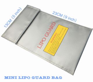 Mini RC Fireproof LiPo Battery Guard Charge Bag 13 23