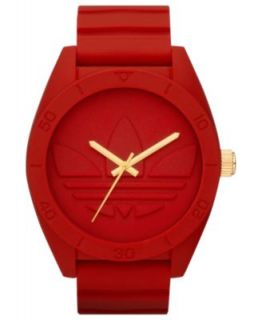 adidas Watch, Red Polyurethane Bracelet 42mm ADH2655   All Watches