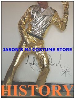Michael Jackson Gold History Tour Full Outfit Any Size