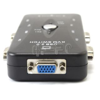 Port Mini USB 2 0 KVM Switch Keyboard Mouse Monitor