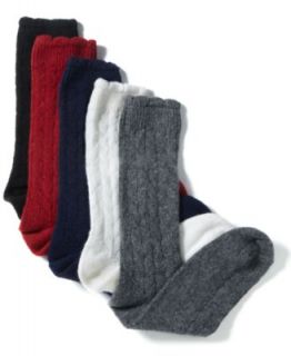 Charter Club Socks, Touch of Cashmere Scallop Top Chevron