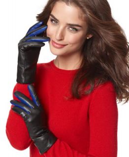 Charter Club Gloves, Colored Fourchette Leather Gloves