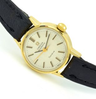Vintage Omega Ladies Watch Gold Seamaster 18K 1950S