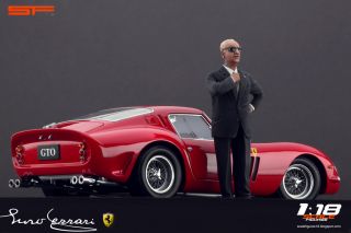 Enzo Ferrari VERY RARE figure for CMC Hot Wheels Kyosho Autoart Exoto