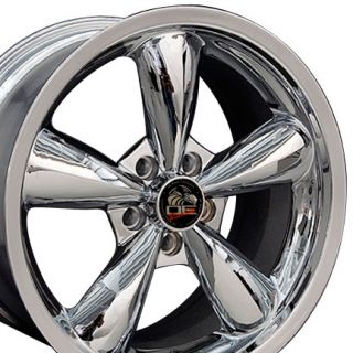 18 9 10 Chrome Bullitt Bullet Style Wheels 05 Rims Fit Mustang® GT