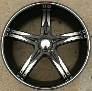 762 22 Black Rims Wheels Nissan Altima 02 Up 22 x 8 5 5H 35