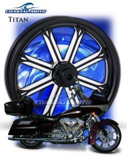 Titan DS Custom Motorcycle Wheels Harley Streetglide Roadglide King PM